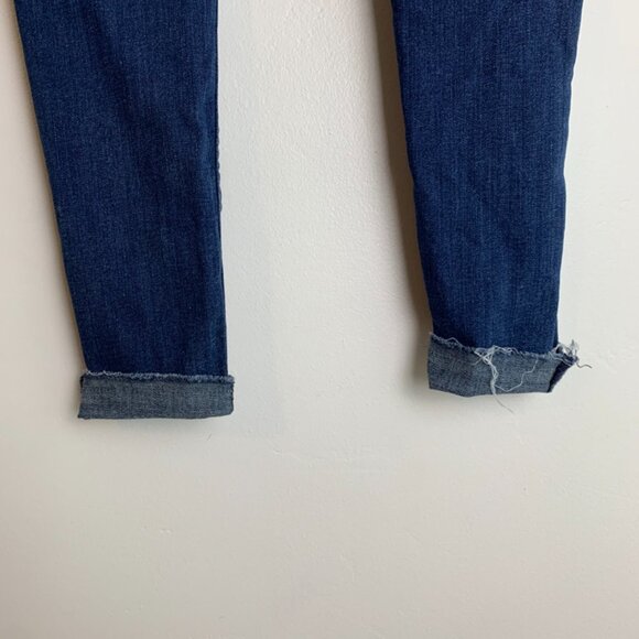 Hudson Medium Wash Distressed Bottom Skinny Jeans - Picture 10 of 10